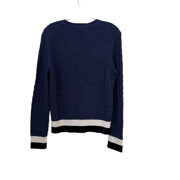 Tommy Hilfiger Navy Cable Knit Sweater NWT - Picture 4 of 8